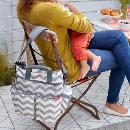 skip hop duo signature chevron