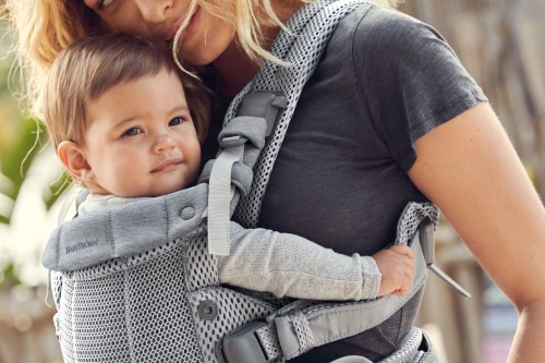 Baby bjorn one silver mesh cheap